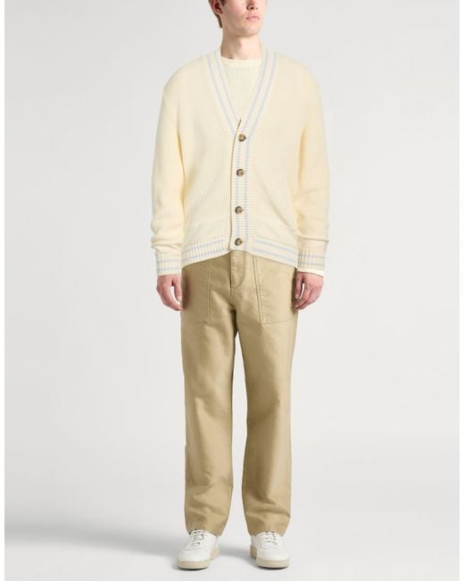 Eleventy Natural Cream Cardigan Cotton for men