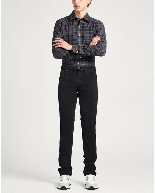 Paul & Shark Black Jeans Cotton, Elastane for men