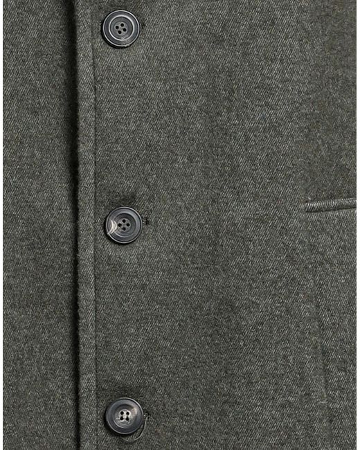 Messagerie Gray Coat Wool, Polyester, Polyamide for men