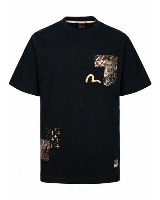 T-shirt di Evisu in Black da Uomo