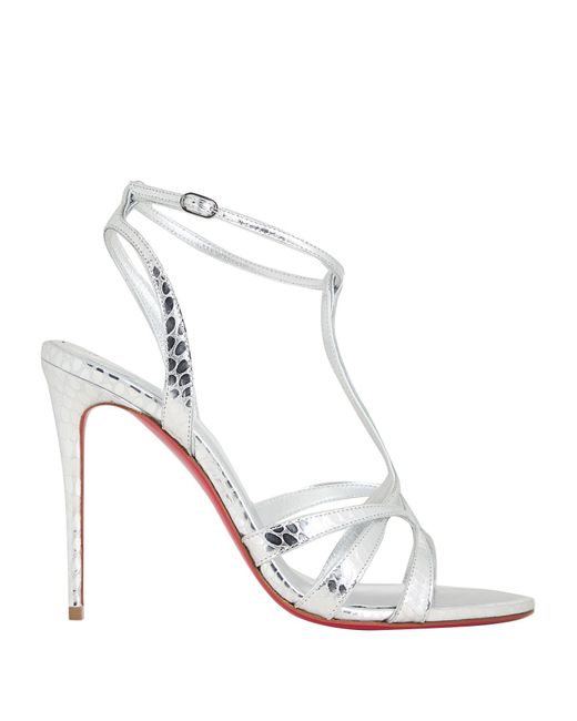 Christian Louboutin White Sandals Calfskin