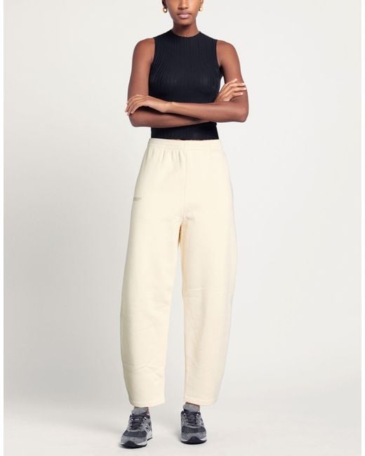 PANGAIA Natural Cream Pants Organic Cotton, Recycled Cotton