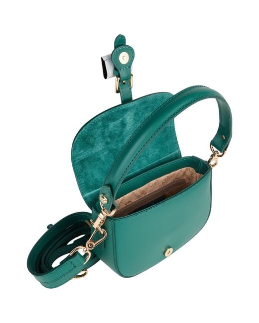 CafeNoir Green Dark Handbag Leather