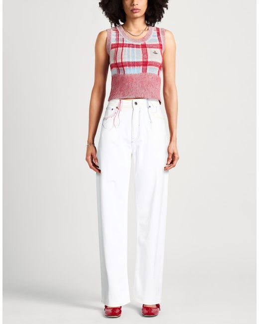 MSGM White Jeans Cotton