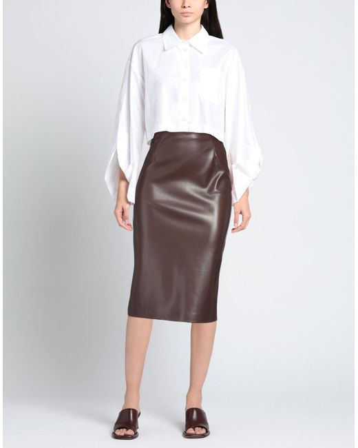 Jucca Brown Midi Skirt