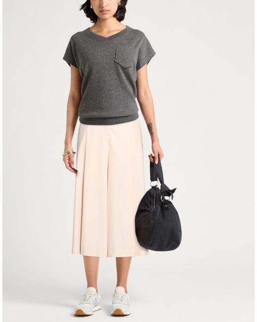 Peserico Natural Pants Virgin Wool, Elastane