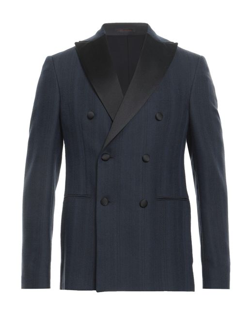 The Gigi Blue Midnight Blazer Wool, Cotton for men
