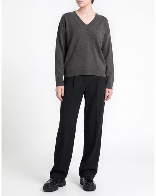 Alpha Studio Gray Sweater Cashmere