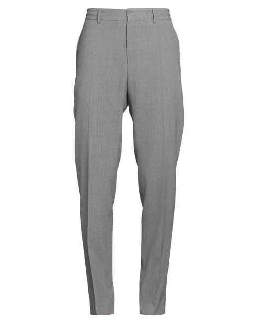 Dunhill Gray Pants Wool, Elastane for men