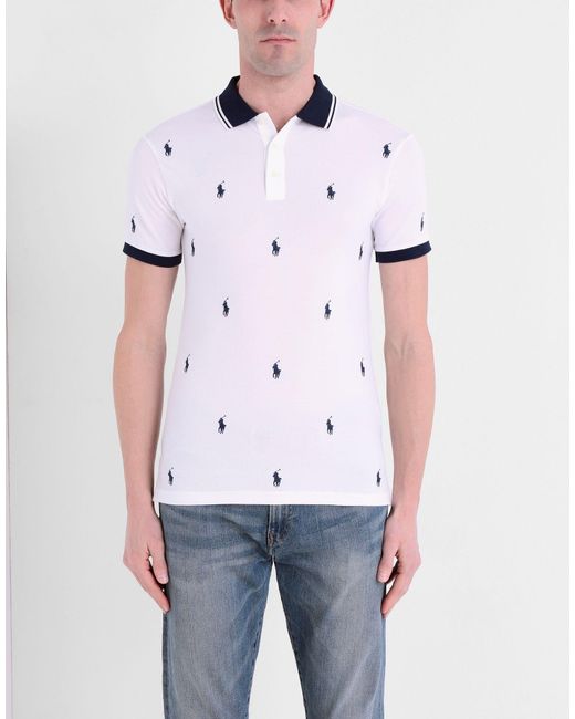 Polo Ralph Lauren White Polo Shirt for men