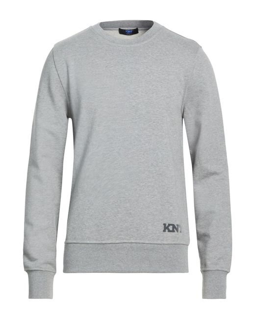Kiton Gray Light Sweatshirt Cotton, Elastane for men