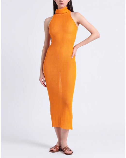 Paloma Wool Orange Maxi Dress