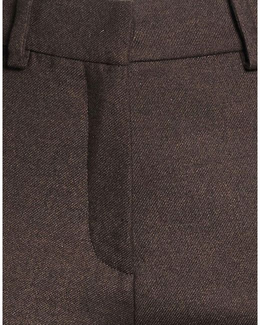 Alysi Gray Dark Pants Viscose, Wool, Polyester, Elastane