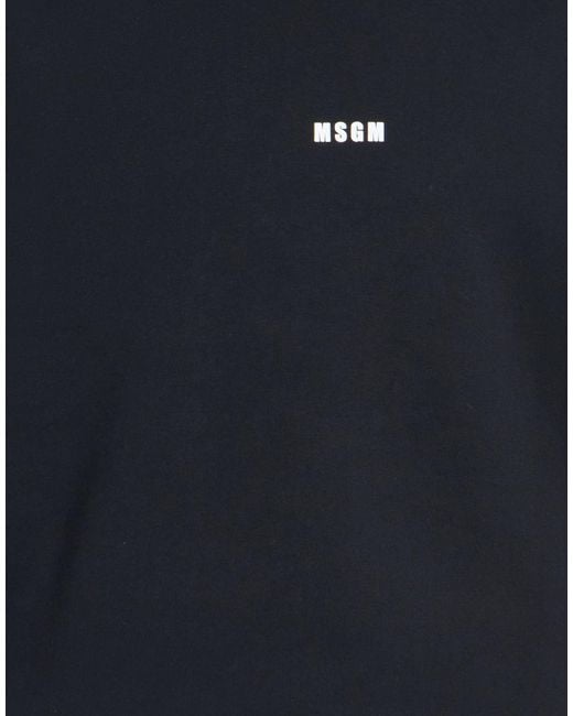 MSGM Blue Sweatshirt Cotton for men