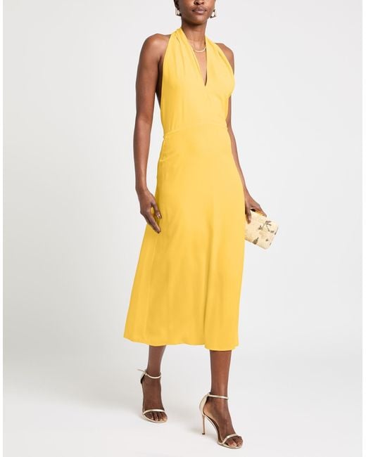 Semicouture Yellow Maxi Dress