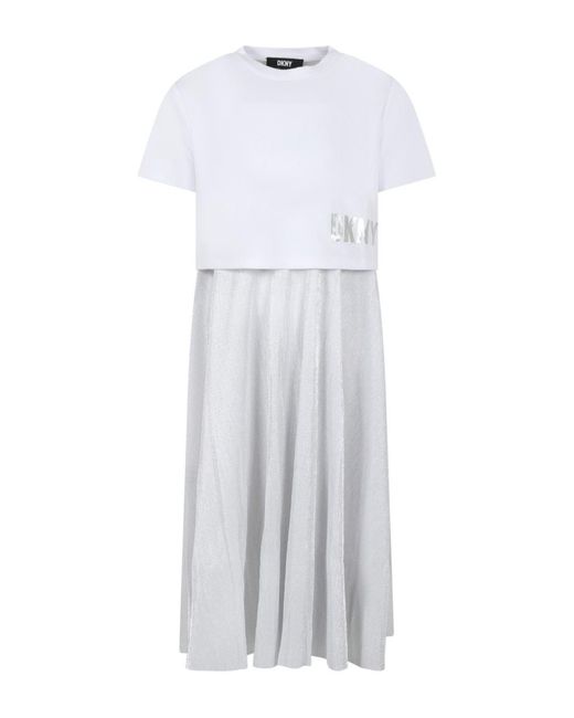 Vestido para niña DKNY de color White