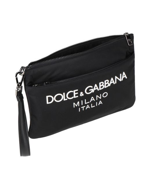 Dolce & Gabbana Black Handbag Textile Fibers for men