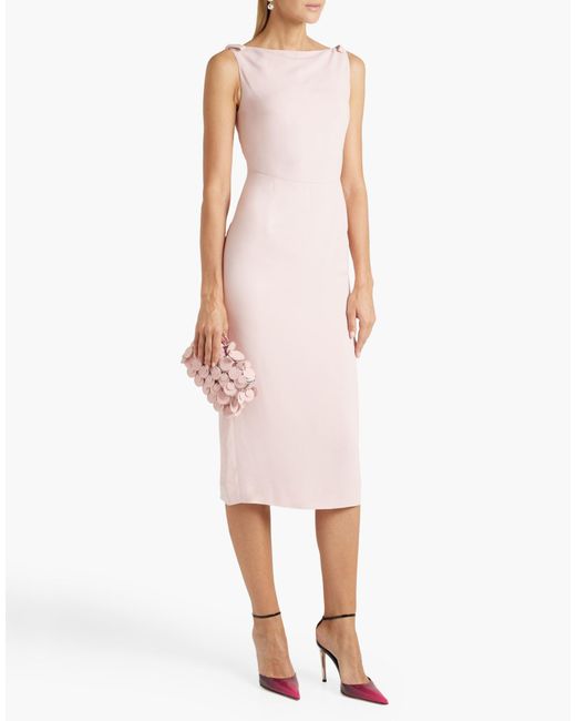 Valentino Garavani White Midi Dress Acetate, Viscose