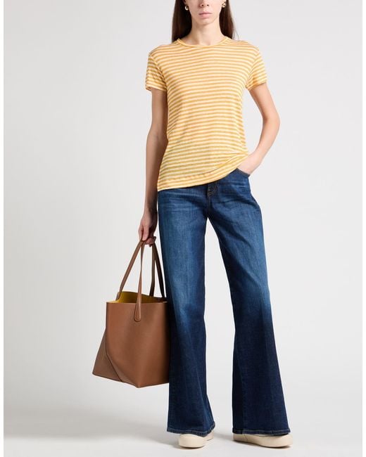 Daniele Fiesoli Yellow T-Shirt Linen