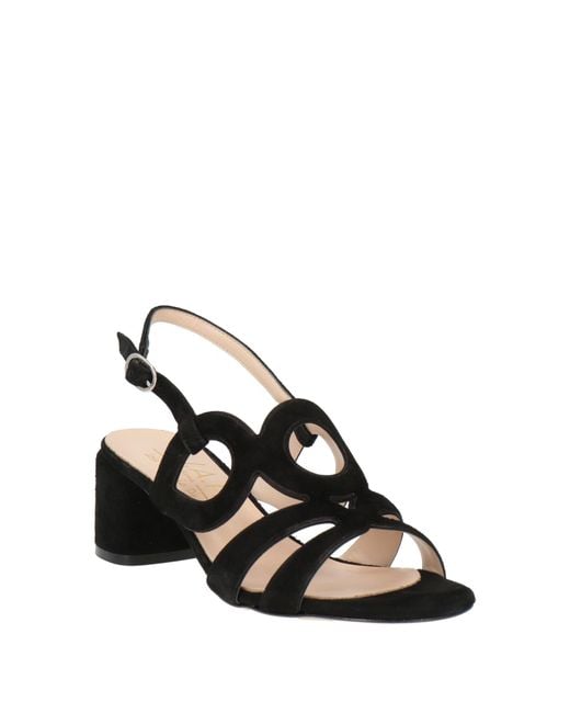 J.A.P. JOSE ANTONIO PEREIRA Black Sandals