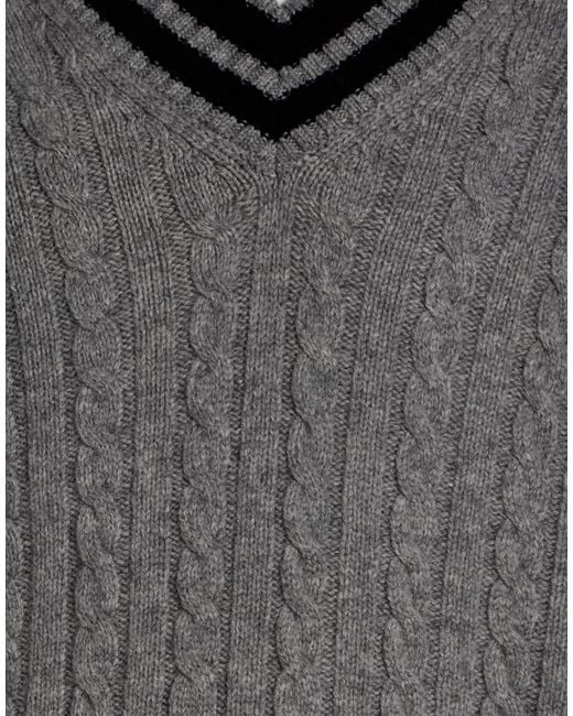 Zanone Gray Sweaters for men