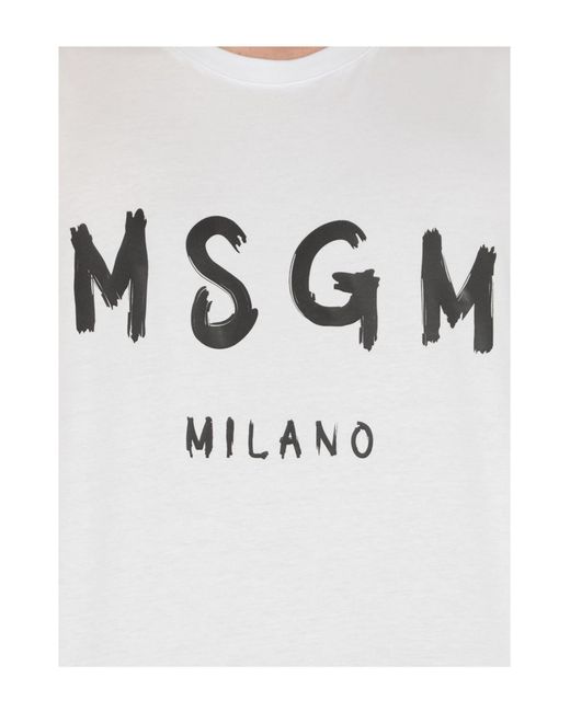 MSGM T-shirts in White für Herren