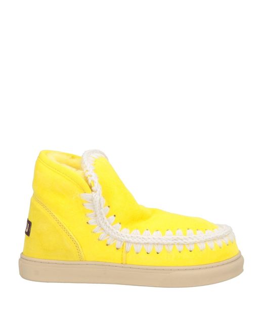 Botines de caña alta Mou de color Yellow