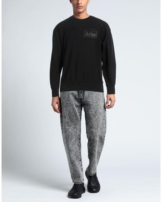 Aries Black Sweatshirt for men
