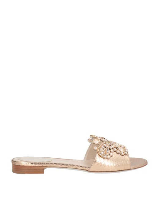Rene Caovilla Natural Sandals