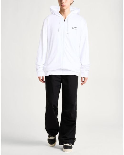 EA7 White Sweatshirt Cotton for men