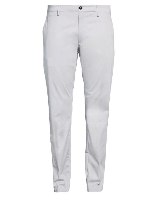 Liu Jo Gray Light Pants Cotton, Elastane for men