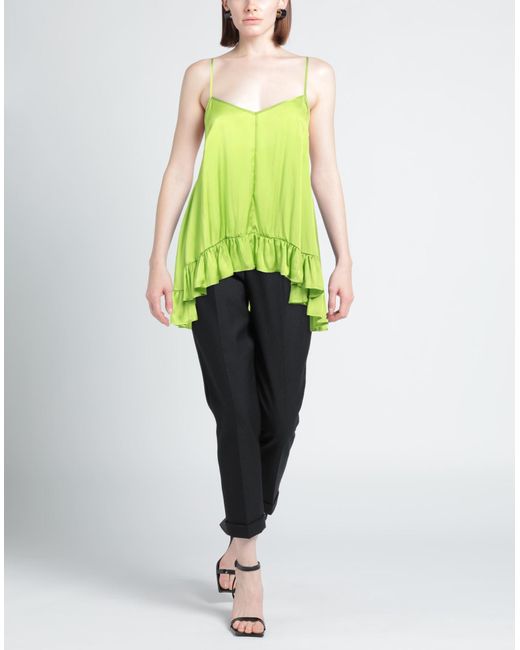 Semicouture Green Top Acetate, Silk