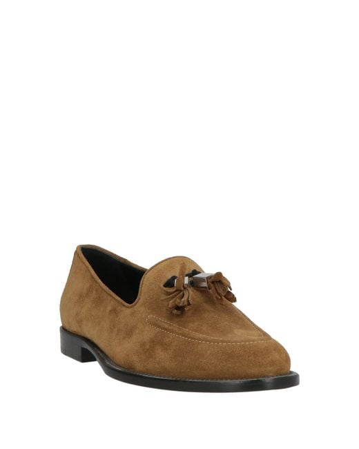 Giuseppe Zanotti Brown Khaki Loafers Leather for men
