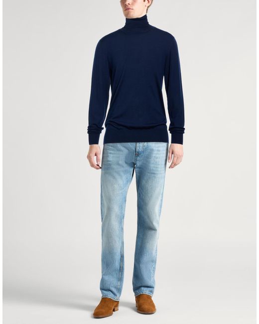 Aspesi Blue Turtlenecks for men