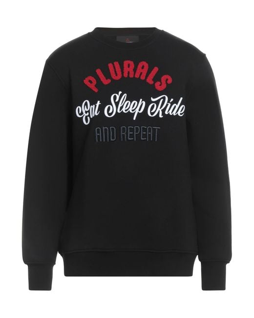 PEUTEREY.PLURALS Black Sweatshirt for men