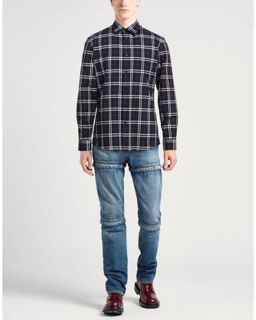 Burberry Blue Casual Shirts for men