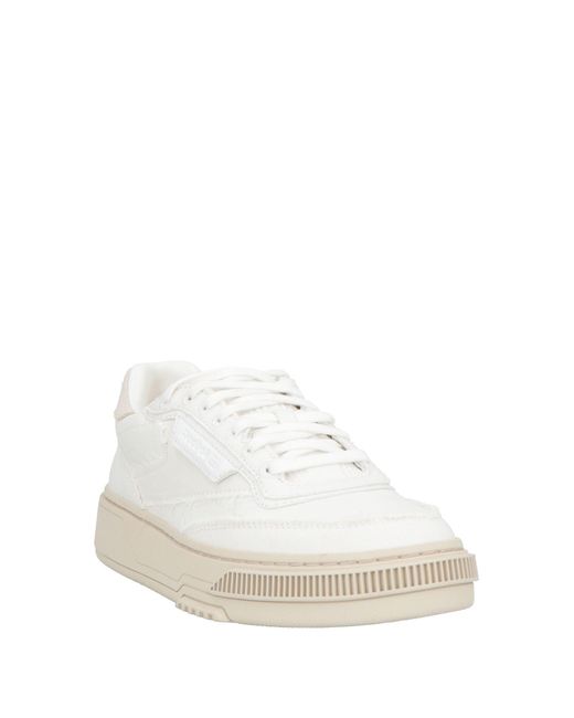 Reebok White Sneakers Textile Fibers for men