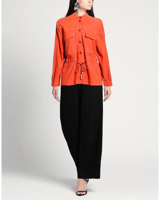 Bully Orange Jacket Leather