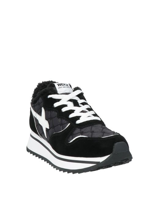 W6yz Black Trainers