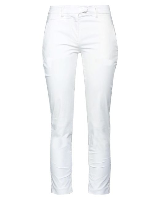 Dondup White Pants Cotton, Elastane