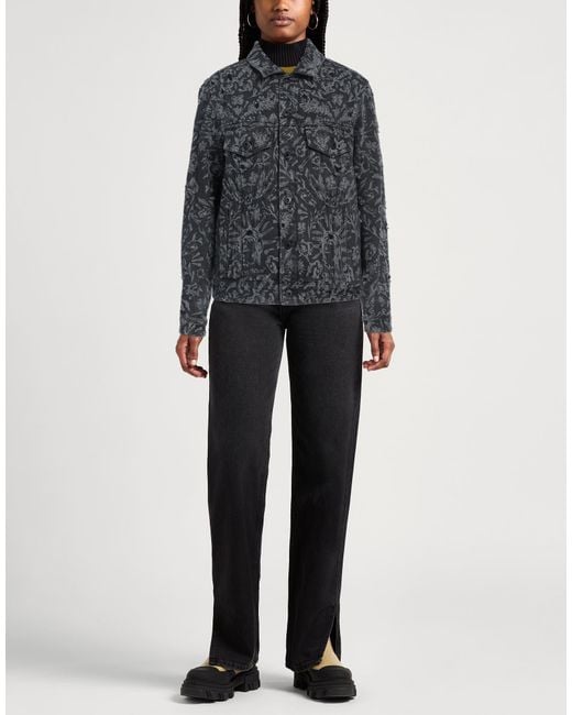 Off-White c/o Virgil Abloh Black Denim Outerwear Cotton