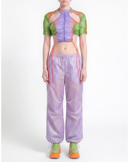 ESTER MANAS Green Plum Top Polyamide, Elastane