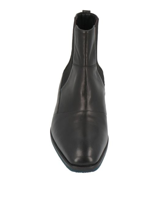 A.Testoni Black Ankle Boots for men