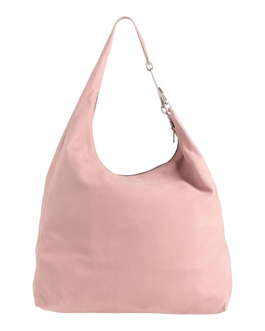 Rick Owens Pink Shoulder Bag Cow Leather