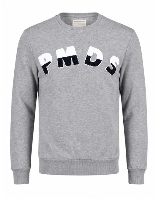 PMDS PREMIUM MOOD DENIM SUPERIOR Gray Sweatshirt Cotton for men