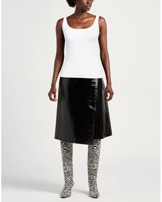 Ottod'Ame White Tank Top Viscose, Elastane