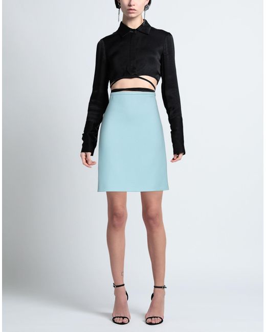 Sportmax Blue Mini Skirt