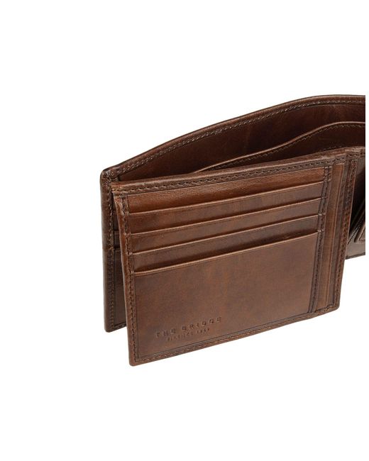 The Bridge Brown Wallet for men