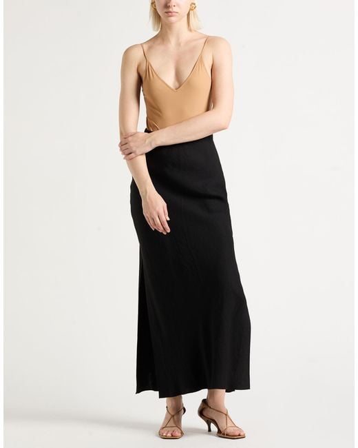 Jil Sander Natural Camel Bodysuit Polyamide, Elastane