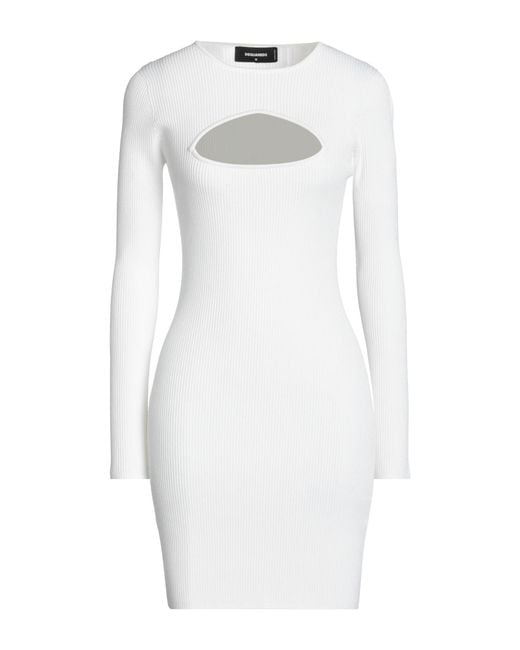 DSquared² White Mini Dress